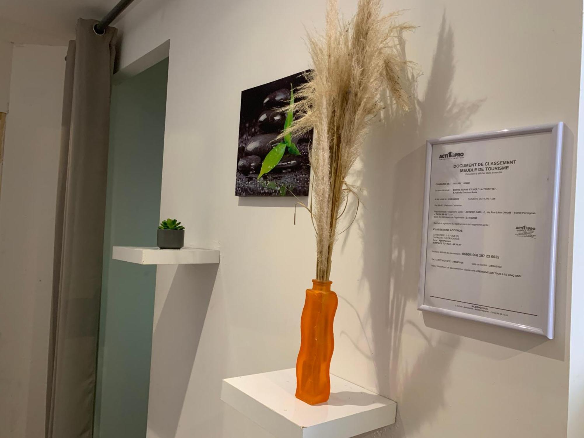 Ferienwohnung La Tomette - Le Charme De L'Authentique Maury Exterior foto